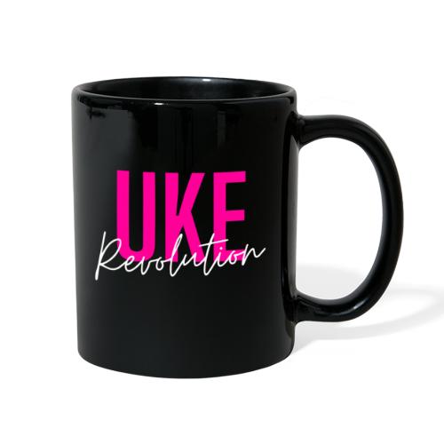 Front & Back Pink Uke Revolution + Get Your Uke On - Full Color Mug