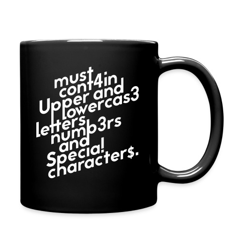Password Requirements - Full Color Mug