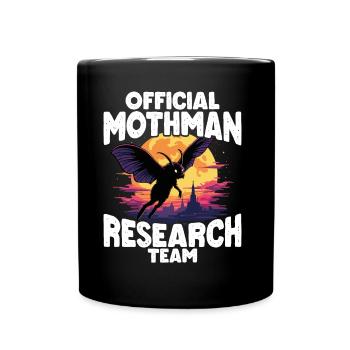 Official Mothman research Team Cryptid - Full Color Mug - black - Front
