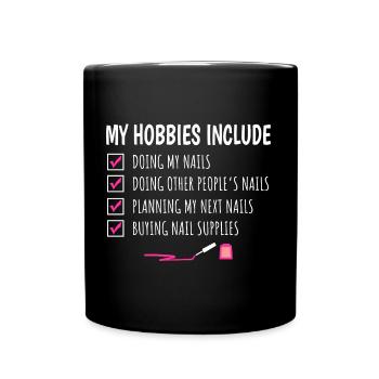 Nailist Technician Funny Saying Nail Tech Art Arti - Full Color Mug - black - Front