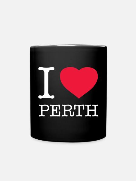 I LOVE PERTH - Full Color Mug - black