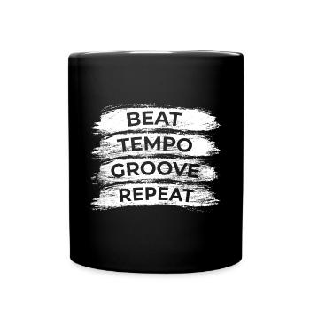 Drum Kit Motivation - Full Color Mug - black - Front