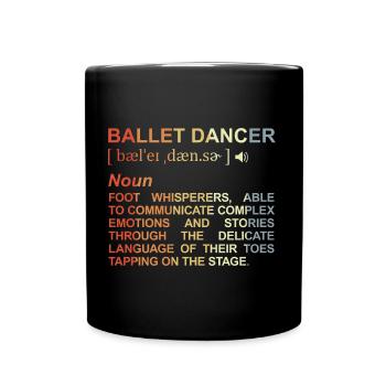 Ballet Dancer Dictionary - Full Color Mug - black - Front