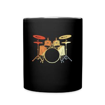 Trap Set Vintage Look - Full Color Mug - black - Front