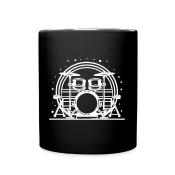 Drum Set - Full Color Mug - black - Front