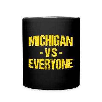 Michigan vs Everyone Everybody - Full Color Mug - black - Front