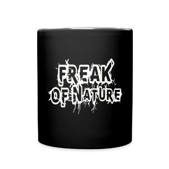 Freak of Nature Electrified Typography - Full Color Mug - black - Front