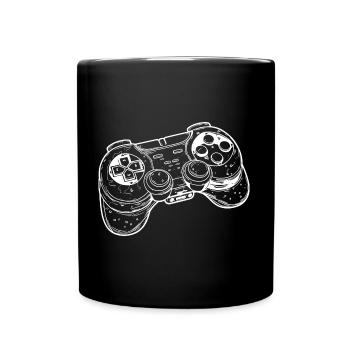 Game Controller Drawing - Full Color Mug - black - Front