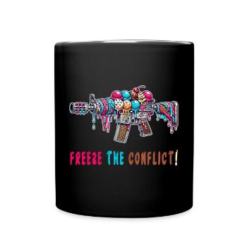 Conflict freeze ice cream - Full Color Mug - black - Front