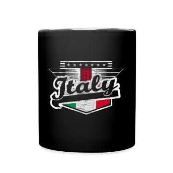 Italy Soccer Italy National Team Gift Idea - Full Color Mug - black - Front