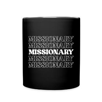 Missionary Evangelist Church Worker Mission - Full Color Mug - black - Front