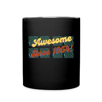 Awesome Since 1954 T-shirt - Full Color Mug - black - Front