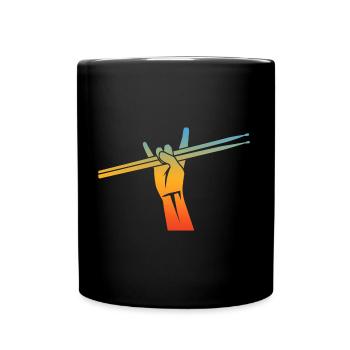 Drummer Drumsticks - Full Color Mug - black - Front