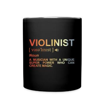 Violinist Meaning - Full Color Mug - black - Front