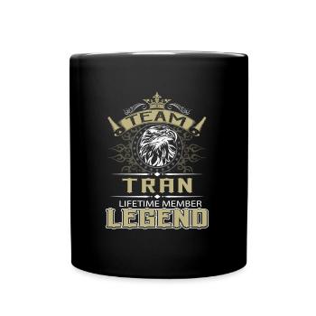 Tran Name T Shirt - Tran Eagle Lifetime Member Leg - Full Color Mug - black - Front