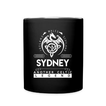 Sydney Name T Shirt - Sydney Another Celtic Legend - Full Color Mug - black - Front