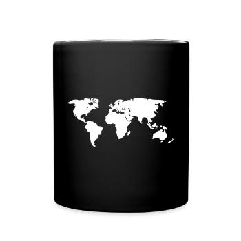 World Map - Full Color Mug - black - Front