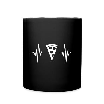Pizza Heartline - Full Color Mug - black - Front