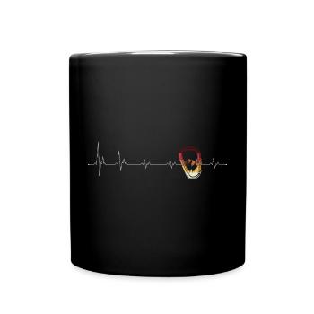 Kettlebell Mountain Gradient Heartbeat - Full Color Mug - black - Front
