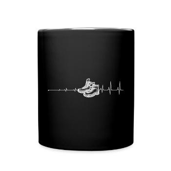 Sneaker Pulse Heartbeat Sneakers - Full Color Mug - black - Front