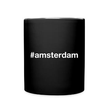 AMSTERDAM Netherlands - Full Color Mug - black - Front