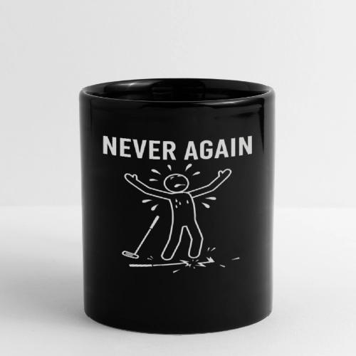 NEVER AGAIN - Broken Club Golf Tee - Full Color Mug