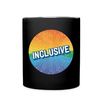 LGBTQ Inclusive - Full Color Mug - black - Front