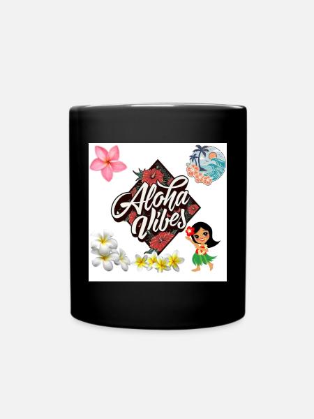 Aloha Vibes - Full Color Mug - black