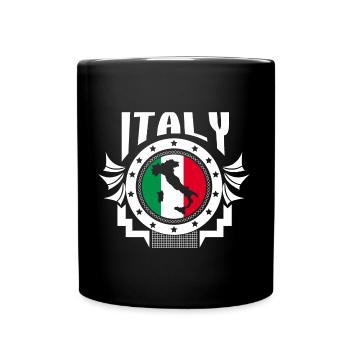 Italy Soccer Squadra Azzurra Championship - Full Color Mug - black - Front