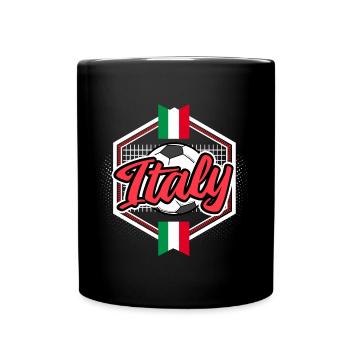 Italy Soccer Flag Gift - Full Color Mug - black - Front