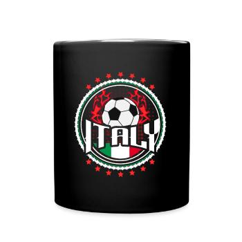 Italy Soccer Italian Ball Gift - Full Color Mug - black - Front
