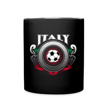 Italy Soccer Flag Ball Gift Idea - Full Color Mug - black - Front