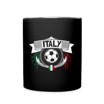 Italy Soccer Italy Ball Gift Idea - Full Color Mug - black - Front