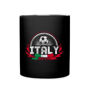Italy Soccer Ball Gift - Full Color Mug - black - Front