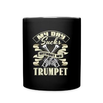 Trumpet Musical Instrument Orchestra Gift Idea - Full Color Mug - black - Front