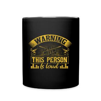 Trumpet Trumpeter Chapel - Full Color Mug - black - Front