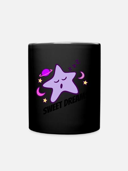 star, sweet dreams - Full Color Mug - black