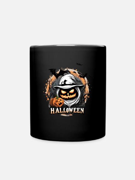 Spooky Pumpkin Patch - Full Color Mug - black