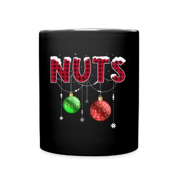 Chest Nuts Christmas Matching Couple Chestnuts - Full Color Mug - black - Front