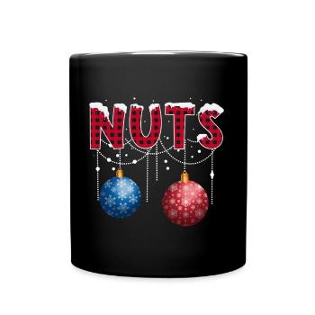 Chest Nuts Christmas Matching Couple Chestnuts - Full Color Mug - black - Front