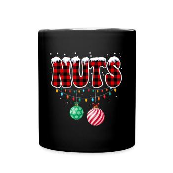 Chest Nuts Christmas Matching Couple Chestnuts - Full Color Mug - black - Front