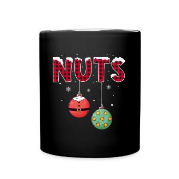 Chest Nuts Christmas Matching Couple Chestnuts - Full Color Mug - black - Front