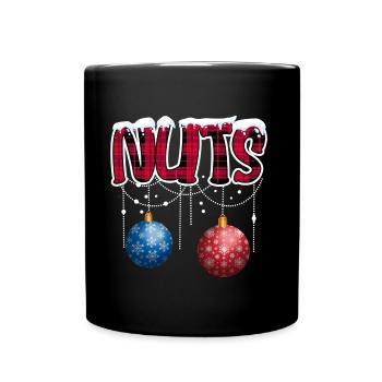 Chest Nuts Christmas Matching Couple Chestnuts - Full Color Mug - black - Front