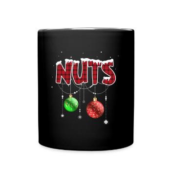 Chest Nuts Christmas Matching Couple Chestnuts - Full Color Mug - black - Front