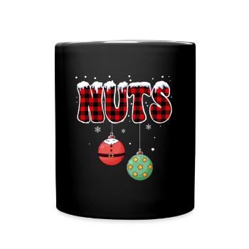 Chest Nuts Christmas Matching Couple Chestnuts - Full Color Mug - black - Front