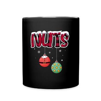 Chest Nuts Christmas Matching Couple Chestnuts - Full Color Mug - black - Front