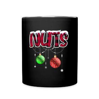 Chest Nuts Christmas Matching Couple Chestnuts - Full Color Mug - black - Front