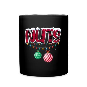 Chest Nuts Christmas Matching Couple Chestnuts - Full Color Mug - black - Front