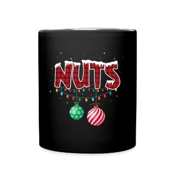 Chest Nuts Christmas Matching Couple Chestnuts - Full Color Mug - black - Front