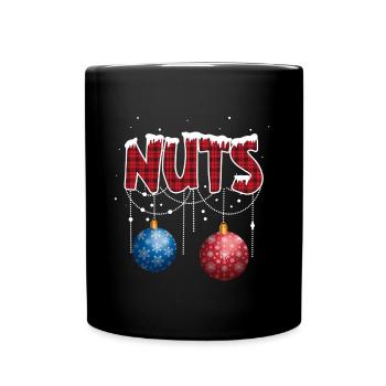 Chest Nuts Christmas Matching Couple Chestnuts - Full Color Mug - black - Front